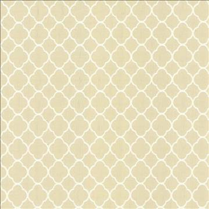 Quatrefoil Maze Parchment by Kasmir Designer Fabric 5083 70% Cotton 30% Polyester CHINA 6,500 Wyzenbeek Double Rubs H: 1 6/8 inches, V: 1 6/8 inches 54 - Swanky Fabrics - Kasmir