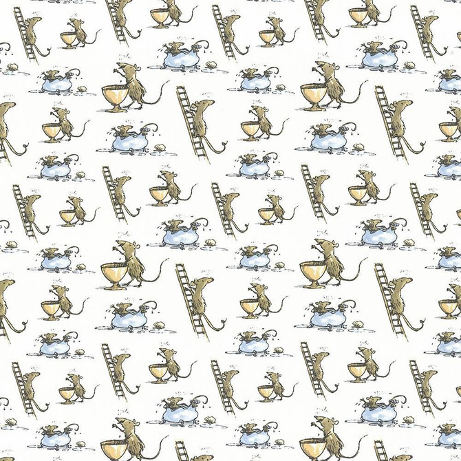 Quicksy Mice Bewitched  by Kasmir Designer Fabric 1445 100% Cotton
 TURKEY Not Tested Horizontal: 13 4/8 inches and Vertical: 12 5/8 inches 55  - Swanky Fabrics -