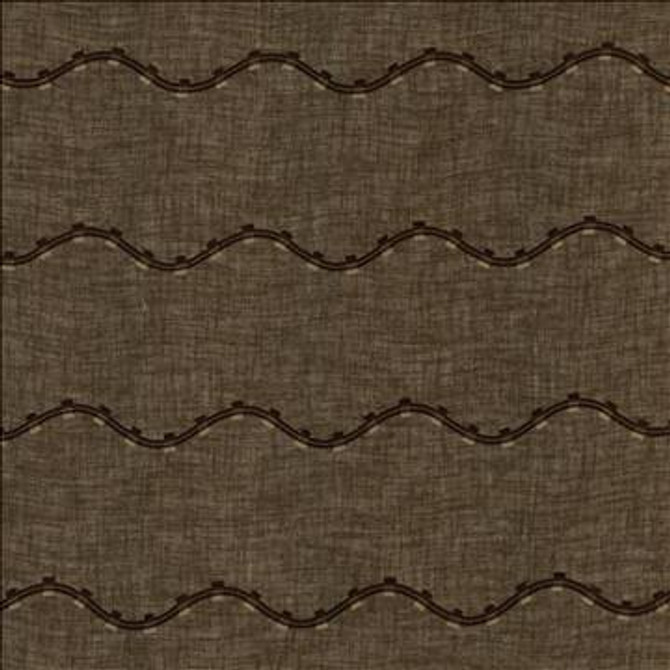 Rollercoaster Chocolate by Kasmir Designer Fabric 1444 100% Polyester Embroidery Contents 100% Polyester TURKEY - H: 6 inches, V: 6 inches 116 - 118 - Swanky Fabrics - Kasmir