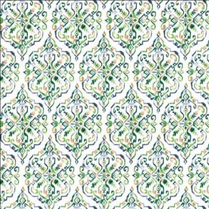 Santika Spruce by Kasmir Designer Fabric 5107 90% Cotton 10% Linen CHINA 51,000 Wyzenbeek Double Rubs H: 13 6/8 inches, V: 27 inches 54 - 55 - Swanky Fabrics - Kasmir