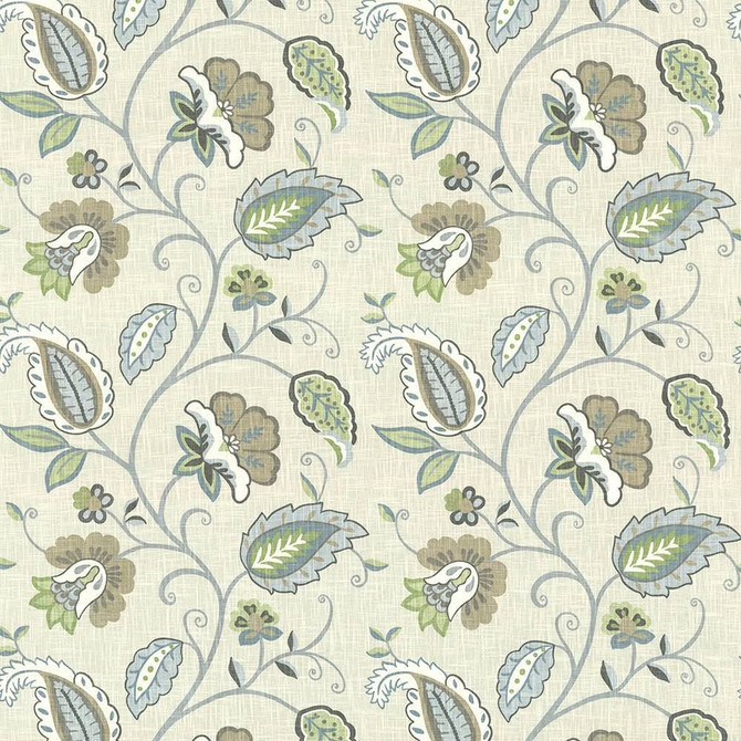 Sorellina Cardamom by Kasmir Designer Fabric 5062 100% Cotton
 USA </p><p>Repeat: Horizontal: 27 inches and Vertical: 25 2/8 inches 54 - Swanky Fabrics -