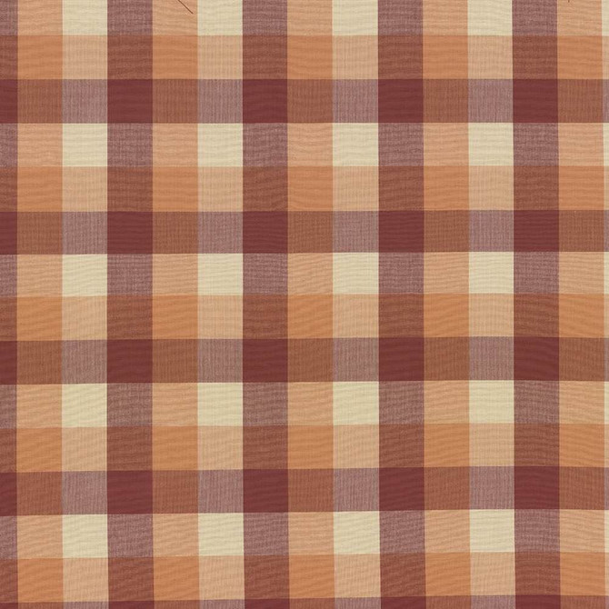 Squire Check Melon by Kasmir Designer Fabric 5070 100% Cotton INDIA 6,000 Wyzenbeek Double Rubs Horizontal: 6 6/8 inches and Vertical: 6 6/8 inches 54 - Swanky Fabrics -