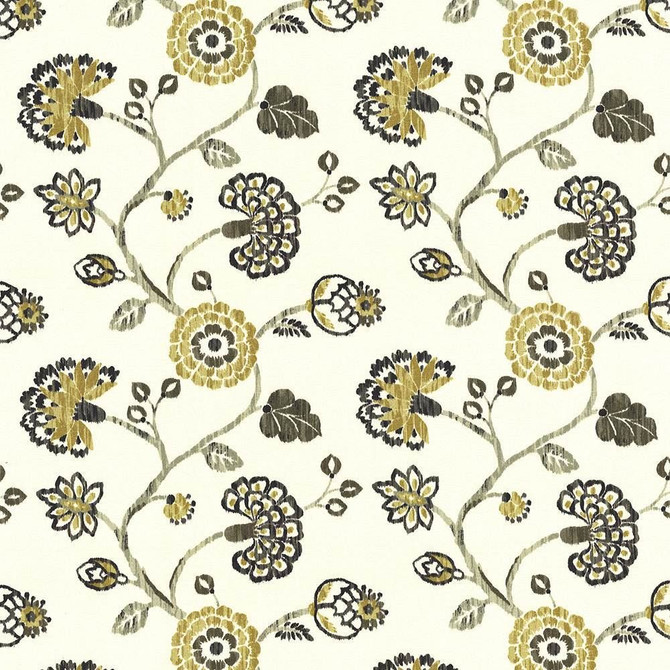 Stoneleigh Goldmine by Kasmir Designer Fabric 1433 100% Cotton
 USA </p><p>Repeat: Horizontal: 27 inches and Vertical: 25 2/8 inches 54 - Swanky Fabrics -