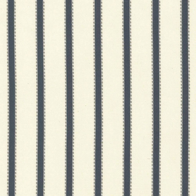 Stripe Delight Navy  by Kasmir Designer Fabric 5072 100% Cotton
 INDIA 27,000 Wyzenbeek Double Rubs Horizontal: 1 4/8 inches and Vertical: N/A 55  - Swanky Fabrics -
