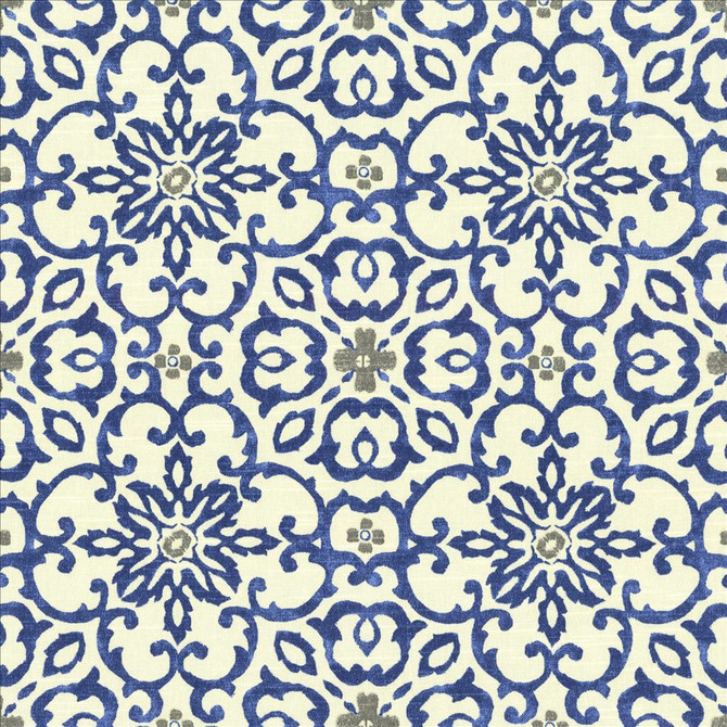 Summerlyn Azure by Kasmir Designer Fabric See sample 100% Cotton
 USA 15,000 Wyzenbeek Double Rubs </p><p>Repeat: Horizontal: 9 inches and Vertical: 9 inches 54 - Swanky Fabrics -