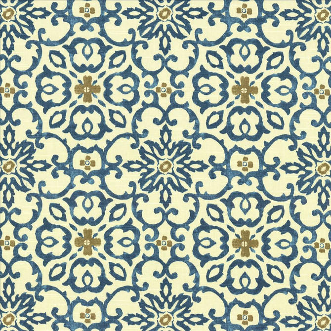 Summerlyn Lagoon by Kasmir Designer Fabric 5081 100% Cotton
 USA </p><p>Repeat: Horizontal: 9 inches and Vertical: 9 inches 54 - Swanky Fabrics -