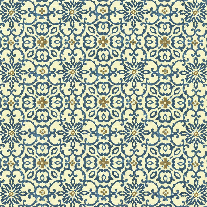 Summerlyn Lagoon by Kasmir Designer Fabric 5081 100% Cotton
 USA 15,000 Wyzenbeek Double Rubs </p><p>Repeat: Horizontal: 9 inches and Vertical: 9 inches 54 - Swanky Fabrics -