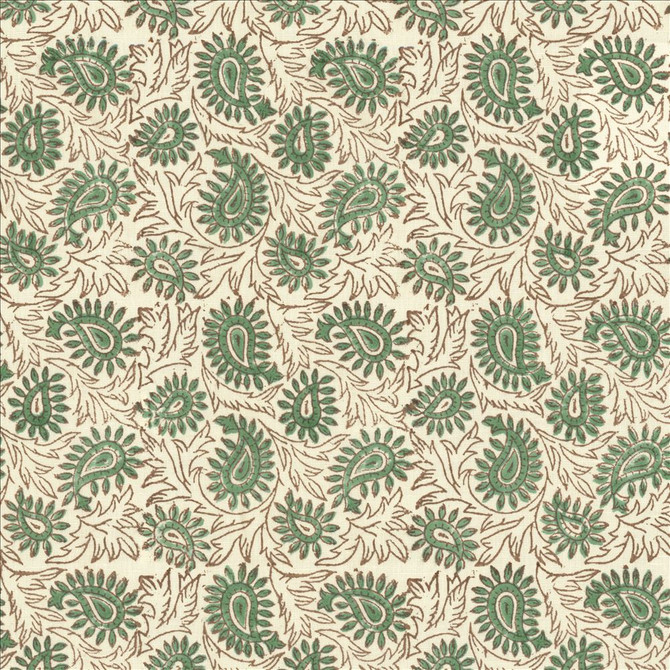 Swansea Leaf Spa by Kasmir Designer Fabric 5124 52% Linen
48% Cotton
 INDIA </p><p>Repeat: Horizontal: 6 4/8 inches and Vertical: 6 4/8 inches 53 - Swanky Fabrics -