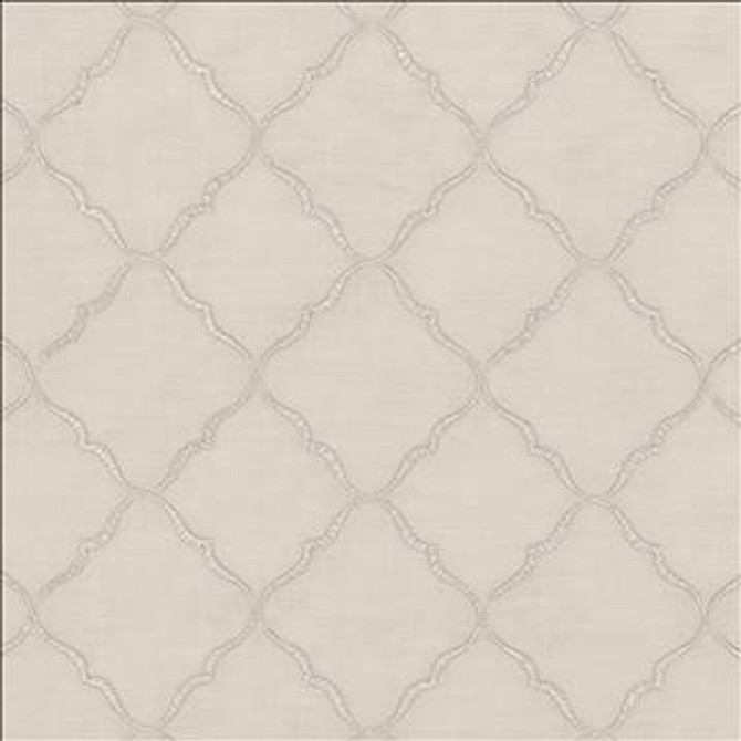 Tandoori Sheer Silver by Kasmir Designer Fabric 5077 100% Polyester Embroidery Contents 100% Polyester TURKEY Not Tested H: 3 2/8 inches, V: 3 2/8 inches 58 - 59 - Swanky Fabrics - Kasmir