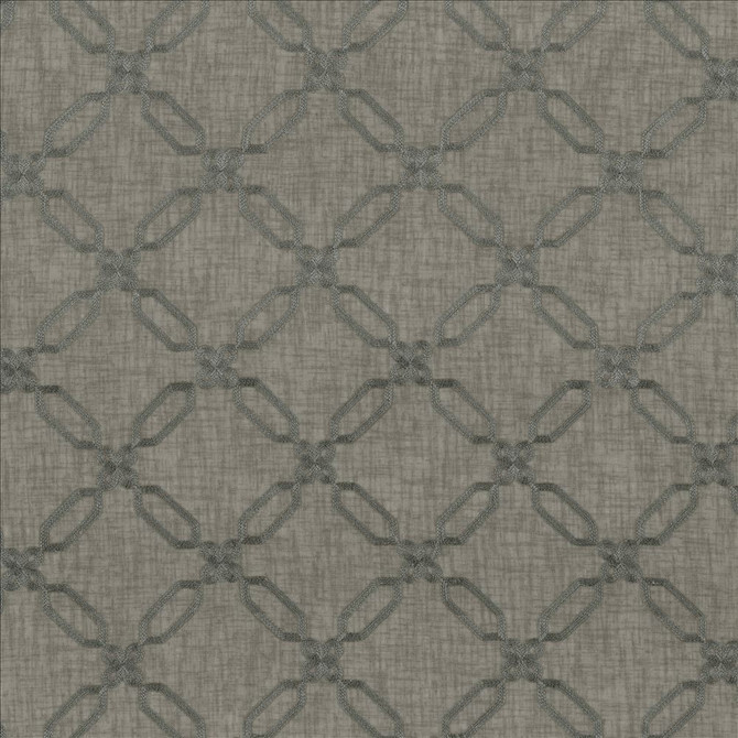 Transport Silver by Kasmir Designer Fabric 5108 100% Polyester CHINA Not Tested Horizontal: 6 inches and Vertical: 6 inches 57 - 58 - Swanky Fabrics -