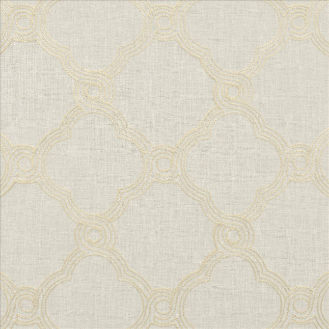 Tread Ivory by Kasmir Designer Fabric 5108 100% Polyester
 CHINA Not Tested </p><p>Repeat: Horizontal: 6 inches and Vertical: 6 inches 47 - Swanky Fabrics -
