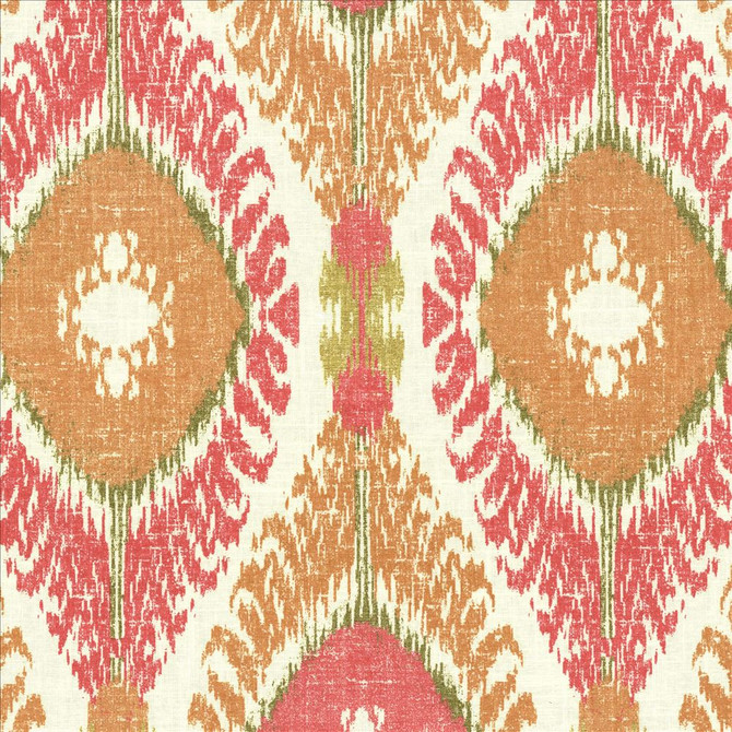 Tucumcari Coral Reef by Kasmir Designer Fabric See sample 55% Linen
45% Rayon
 USA 9,000 Wyzenbeek Double Rubs </p><p>Repeat: Horizontal: 13 6/8 inches and Vertical: 27 inches 54 - Swanky Fabrics -