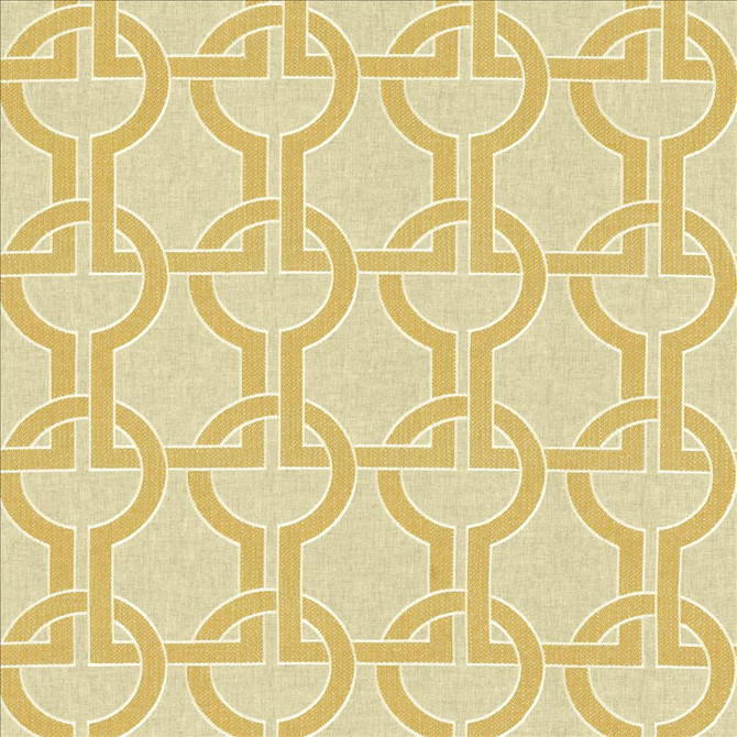 Union Station Gold by Kasmir Designer Fabric 1450 70% Polyester 30% Linen INDIA 51,000 Wyzenbeek Double Rubs Horizontal: 8 6/8 inches and Vertical: 9 1/8 inches 54 - Swanky Fabrics -