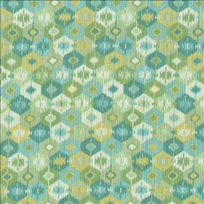 Valdez Ikat Spring Rain by Kasmir Designer Fabric 1442 100% Cotton INDONESIA 15,000 Wyzenbeek Double Rubs H: 13 4/8 inches, V: 25 inches 54 - 55 - Swanky Fabrics - Kasmir