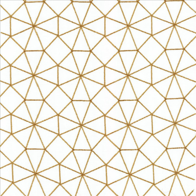 Webwork Gold  by Kasmir Designer Fabric 5108 100% Polyester
 TURKEY Not Tested Horizontal: 4 2/8 inches and Vertical: 4 2/8 inches 60  - Swanky Fabrics -