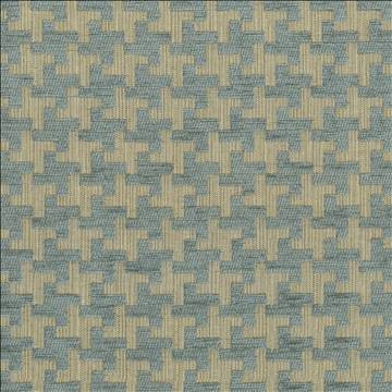 Windmill Blue Haze by Kasmir Designer Fabric 1441 42% Acrylic 33% Polyester 25% Cotton TURKEY 31,000 Martindale Cycles H: 1 3/8 inches, V: 1 3/8 inches 54 - Swanky Fabrics - Kasmir