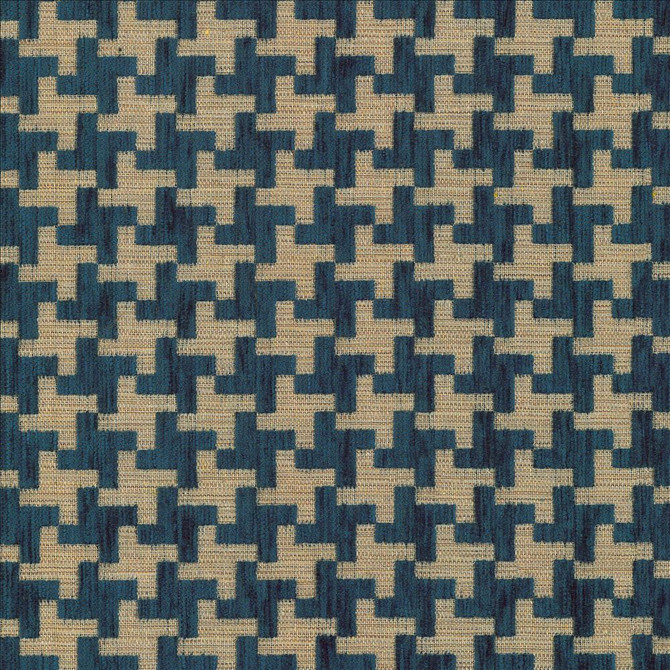 Windmill Prussian by Kasmir Designer Fabric 1441 42% Acrylic 33% Polyester 25% Cotton TURKEY 31,000 Martindale Cycles Horizontal: 1 3/8 inches and Vertical: 1 3/8 inches 54 - Swanky Fabrics -