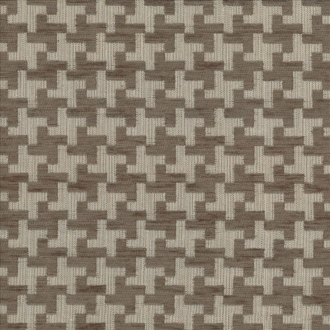 Windmill Truffle by Kasmir Designer Fabric 1438 42% Acrylic
33% Polyester
25% Cotton
 TURKEY 31,000 Martindale Cycles </p><p>Repeat: Horizontal: 1 3/8 inches and Vertical: 1 3/8 inches 54 - Swanky Fabrics -