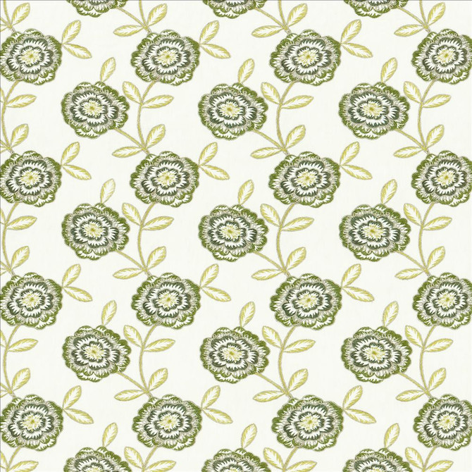 Caden Greenery  by Kasmir Designer Fabric 5156 50% Cotton
50% Polyester
 INDIA Not Tested Horizontal: 8 4/8 inches and Vertical: 9 2/8 inches 54  - Swanky Fabrics -
