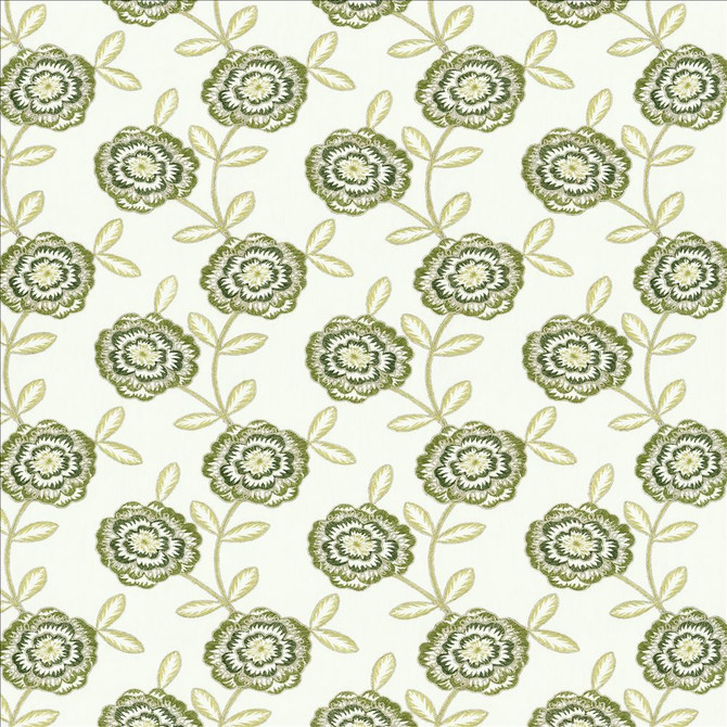 Caden Greenery by Kasmir Designer Fabric 5156 50% Cotton
50% Polyester
 INDIA Not Tested </p><p>Repeat: Horizontal: 8 4/8 inches and Vertical: 9 2/8 inches 54 - Swanky Fabrics -