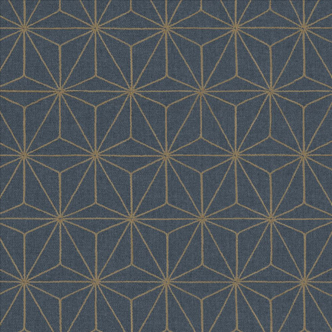 Cubes Navy by Kasmir Designer Fabric 5156 100% Polyester
 INDIA </p><p>Repeat: Horizontal: 3 4/8 inches and Vertical: 6 2/8 inches 54 - Swanky Fabrics -