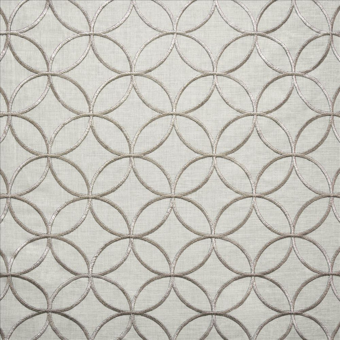 Starla Silver by Kasmir Designer Fabric See sample 100% Polyester
 TURKEY Not Tested </p><p>Repeat: Horizontal: 4 1/8 inches and Vertical: 4 1/8 inches 59 - Swanky Fabrics -
