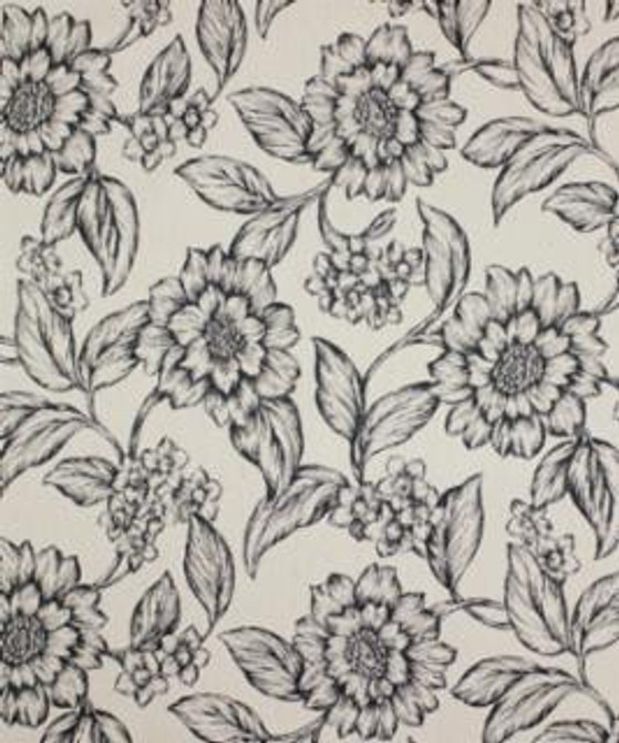 Sonnet Onyx M9427 by Barrow Designer Fabric 13CL07 75% POLYESTER (F) 22% POLYESTER (S) 3% LINEN CHINA 30,000 DOUBLE RUBS </p><p>Repeat: Horizontal: 13-1/2" and Vertical: 27" 54" Minimum - Swanky Fabrics -