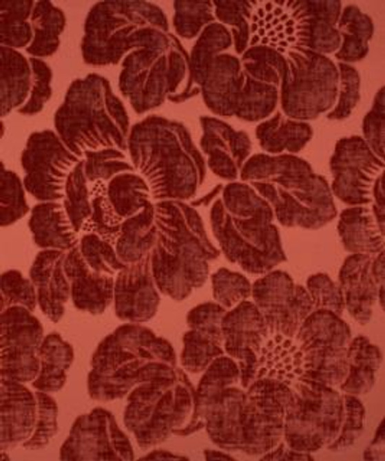 Bethany Geranium M9319 by Barrow Industries Designer Fabric Multi-Purpose/13CL01 100% POLYESTER Asia 24,000 DOUBLE RUBS Horizontal: 13-1/2" and Vertical: 13-1/2" 56" - Swanky Fabrics -