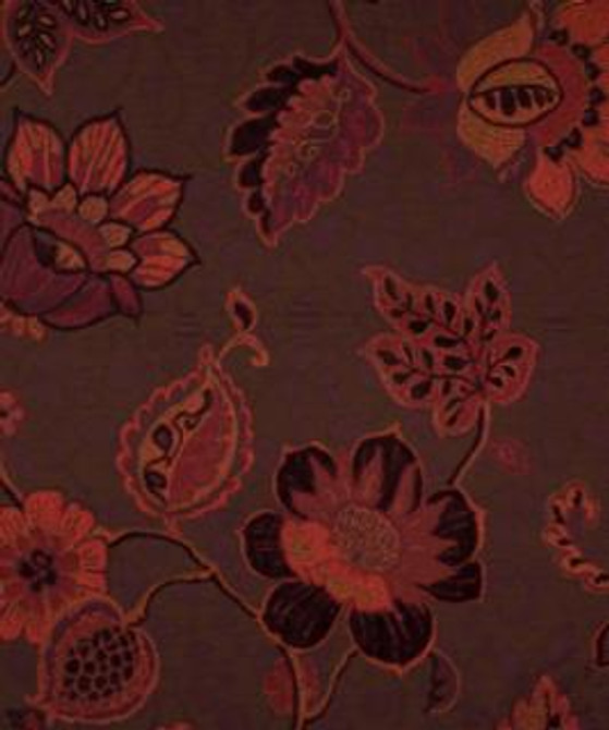 Bewitch Pomegranate M9116 by Barrow Designer Fabric 12CL01 57% RAYON
31% POLYESTER
12% COTTON CHINA 9,000 DOUBLE RUBS </p><p>Repeat: Horizontal: 27" and Vertical: 27" 54" Minimum - Swanky Fabrics -