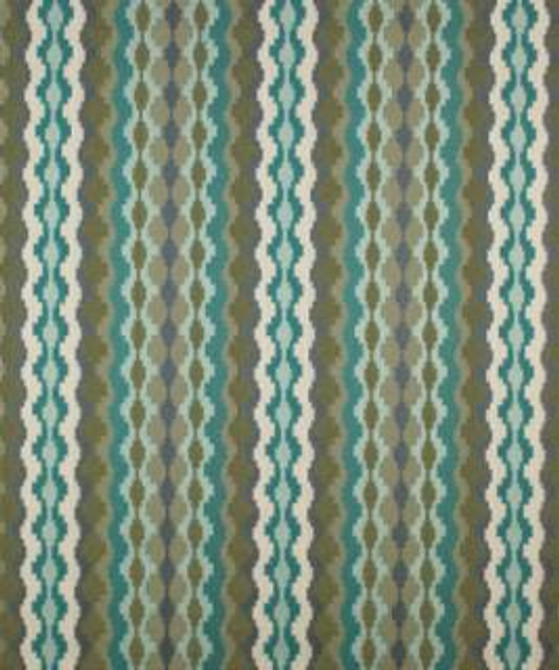 Plimsoll Turquoise M9636 by Barrow Designer Fabric 15CL01 57% POLYESTER (F) 43% RAYON (S) CHINA 27,000 DOUBLE RUBS </p><p>Repeat: Horizontal: 1 1/8" and Vertical: 13 5/8" 54" Minimum - Swanky Fabrics -