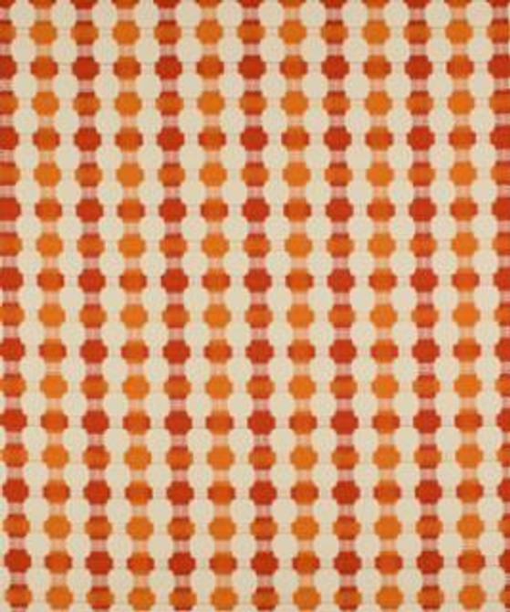 Halyard Tangerine M9477 by Barrow Designer Fabric 15CL03 100% POLYESTER (S) CHINA 24,000 DOUBLE RUBS </p><p>Repeat: Horizontal: 2 3/4" and Vertical: 2 1/4" 54" Minimum - Swanky Fabrics -