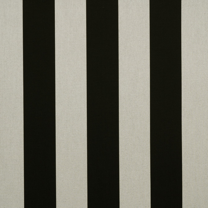 5704 Beaufort Black / White 6 Bar by Sunbrella Designer Fabric Sunbrella Awning Stripes 100% Sunbrella® Acrylic USA or Imported 10-Year Horizontal: and Vertical: 46 in. - Swanky Fabrics -