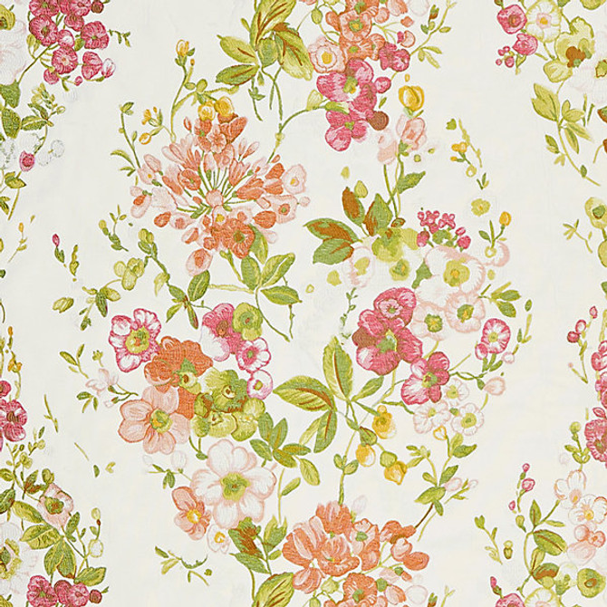 Antonella Lampas/Blossom 27224-001 by Scalamandre Designer Fabric CALABRIA STOCKED AT SCALAMANDRE WAREHOUSE 70% VISCOSE|30% COTTON ITALY Horizontal: 27" and Vertical: 28" 55" - Swanky Fabrics -