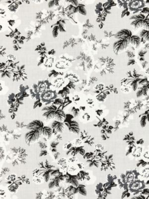 Ascot Linen Print French Grey SC166020003 by Scalamandre Designer Fabric BOTANICA 100% LINEN SWITZERLAND LIGHT DUTY Horizontal: 27.5" and Vertical: 13" 53.5 - Swanky Fabrics -