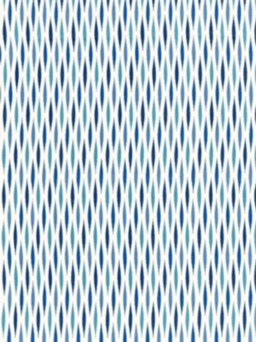 Cascade Embroidery Marine GW272080004 by Grey Watkins Designer Fabric BREEZE 60% VISCOSE 40% COTTON INDIA LIGHT DUTY Horizontal: 7.5" and Vertical: 2.125" 52 - Swanky Fabrics -