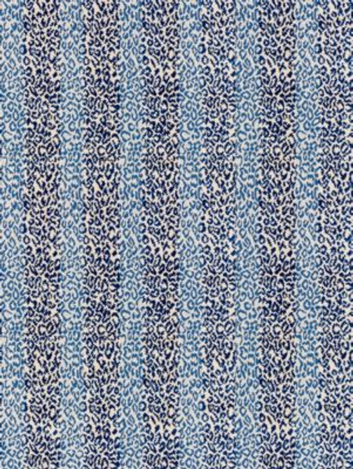 Corbet Blue SC264230002 by Scalamandre Designer Fabric 100% COTTON BELGIUM MEDIUM DUTY Horizontal: 13" and Vertical: 4.5" 54 - Swanky Fabrics -