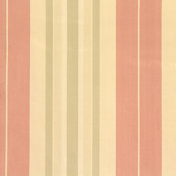 Deanna Stripe/Rose/Green 0016-001 by Old World Weavers Designer Fabric 100% SILK INDIA LIGHT DUTY Horizontal: 0" and Vertical: 13.75" 55" - Swanky Fabrics -