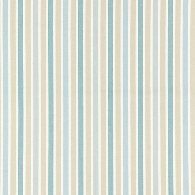 Leeds Cotton Stripe/Seaglass 27114-001 by Scalamandre Designer Fabric SCALAMANDRE WAREHOUSE 100% COTTON INDIA MEDIUM DUTY Horizontal: and Vertical: 4" 53" - Swanky Fabrics -