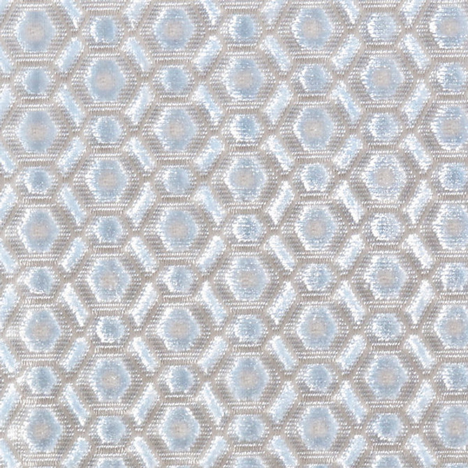 Manetta/Powder Blue MANE-001 by Old World Weavers Designer Fabric SCALAMANDRE WAREHOUSE 56% CUPRO VISCOSE 44% COTTON INDIA MEDIUM DUTY Horizontal: 1.5" and Vertical: 1.75" 54" - Swanky Fabrics -