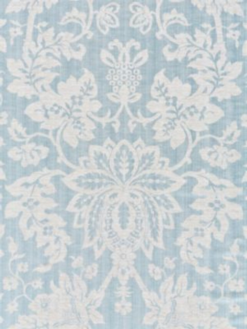 Metalline Damask Bluestone SC271360003 by Scalamandre Designer Fabric MODERN LUXURY 56% LINEN 24% POLYESTER 20% SILK INDIA MEDIUM DUTY Horizontal: 38.625" and Vertical: 27" 54.5 - Swanky Fabrics -