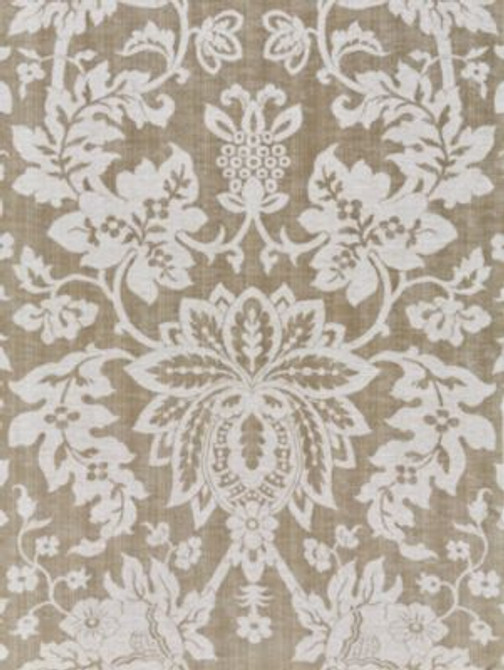 Metalline Damask Smoke SC271360004 by Scalamandre Designer Fabric MODERN LUXURY 56% LINEN 24% POLYESTER 20% SILK INDIA MEDIUM DUTY Horizontal: 38.625" and Vertical: 27" 54.5 - Swanky Fabrics -