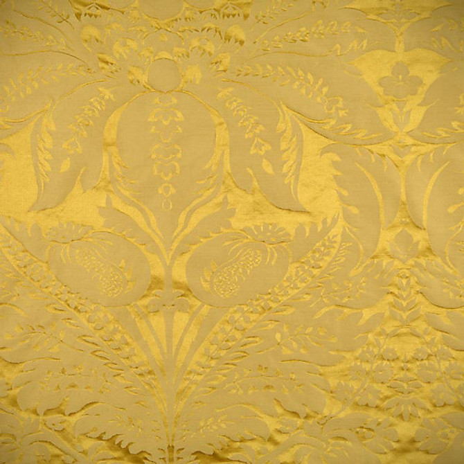 Newport Damask/Vermeil 20100M-002 by Scalamandre Designer Fabric STOCKED AT 100% SILK INDIA LIGHT DUTY Horizontal: 47" and Vertical: 27" 54" - Swanky Fabrics -