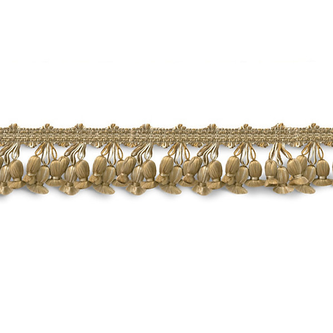 Newport Tassel Fringe/White, Fawn, Taupe FT1103-001 by Scalamandre Trim Designer Trim SCALAMANDRE WAREHOUSE 100% SILK CHINA LIGHT DUTY Horizontal: and Vertical: 2" - Swanky Fabrics -