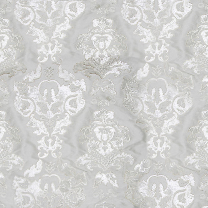 Palazzo Ricci Silk/Ivory Hc 00017785 by Old World Weavers Designer Fabric                                                                        100% SILK INDIA MEDIUM DUTY Horizontal: 15.5" and Vertical: 18" 54"  - Swanky Fabrics -