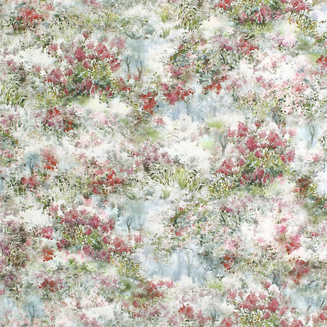 Parc Oriental/Blue Orchid 3066-001 by Old World Weavers Designer Fabric 52% COTTON 48% LINEN ITALY LIGHT DUTY Horizontal: 50" and Vertical: 53.5" 53.5" - Swanky Fabrics -