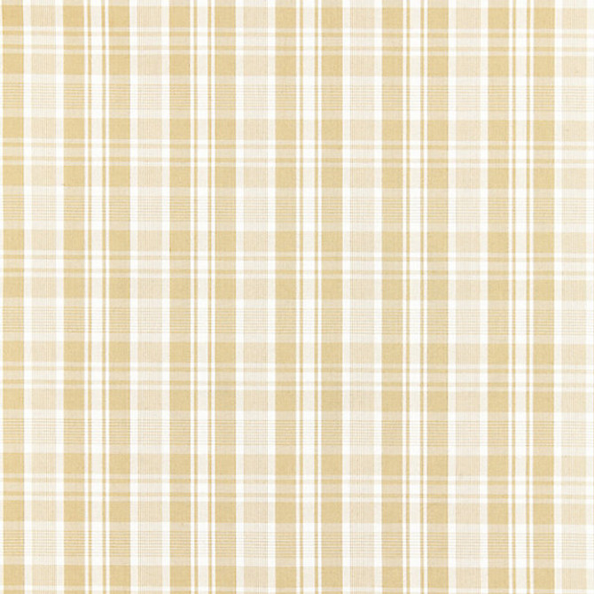 Preston Cotton Plaid/Camel 27122-001 by Scalamandre Designer Fabric CHATHAM STRIPES & PLAIDS 100% COTTON INDIA MEDIUM DUTY Horizontal: 2.375" and Vertical: 2.125" 53" - Swanky Fabrics -