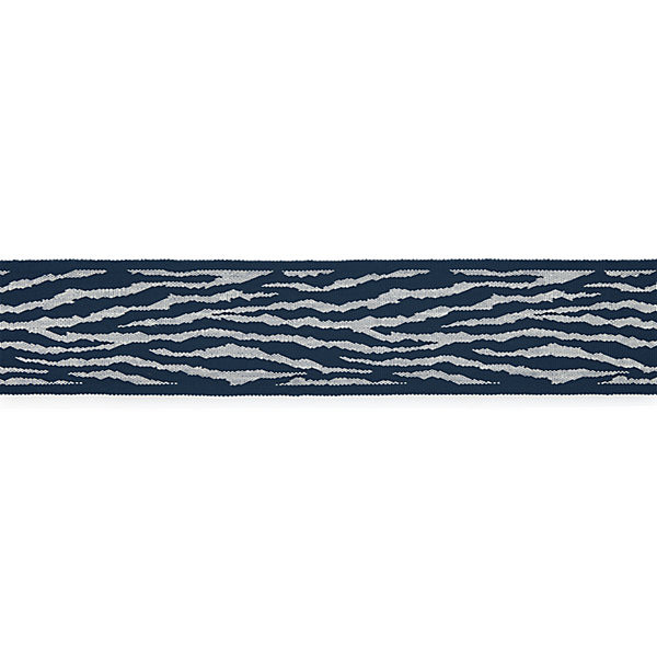 Tiger Tape/Indigo by Scalamandre Trim Scalamandre Trim Tiger Tape/IndigoTrim ISOLA INDOOR / OUTDOOR 100% POLYOLEFIN UNITED KINGDOM </p><p>Repeat: H: 6.25", V: 3" - Fabric Carolina -