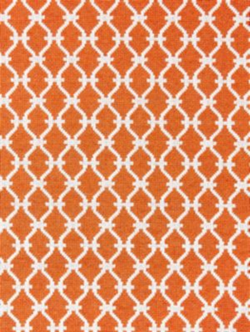 Trellis Weave Mandarin SC270090005 by Scalamandre Designer Fabric ORIANA 77% COTTON 20% POLYESTER 3% NYLON U.S.A. HEAVY DUTY Horizontal: 2.125" and Vertical: 1.75" 53 - Swanky Fabrics -
