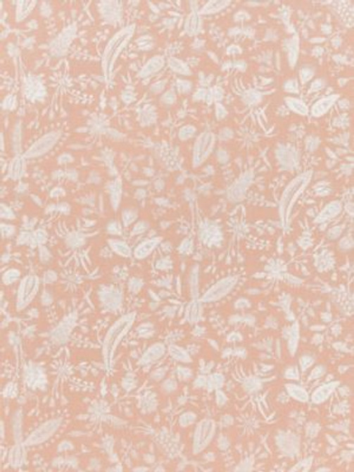 Tulia Linen Print Blush SC166050001 by Scalamandre Designer Fabric NORDEN 100% LINEN SWITZERLAND LIGHT DUTY Horizontal: 22.5" and Vertical: 28" 56 - Swanky Fabrics -