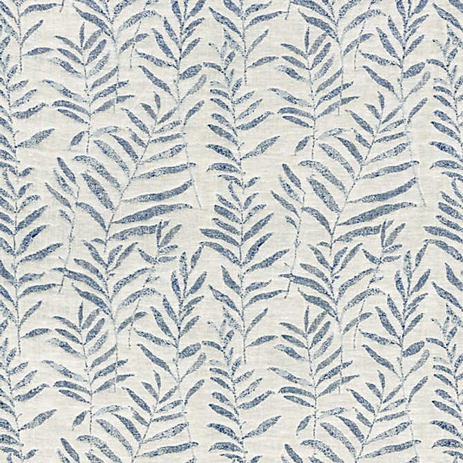 Willow Weave/Navy 27211-004 by Grey Watkins Designer Fabric BREEZE 60% LINEN 20% COTTON 20% VISCOSE INDIA LIGHT DUTY Horizontal: 16.5" and Vertical: 13" 53" - Swanky Fabrics -